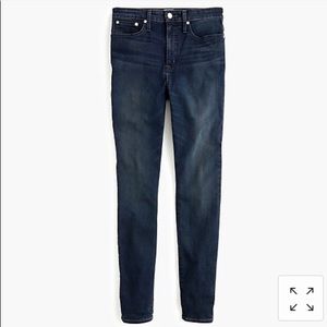 J. crew tall curved toothpick jean in gray wash